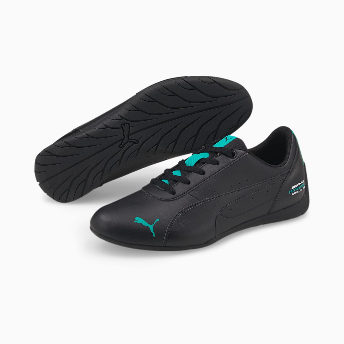 Tenis Moto Puma Baratos Mercedes F1 Neo Cat Hombre Negros