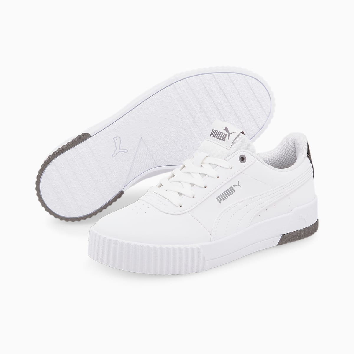  PUMA Carina - Zapatos deportivos para mujer, Blanco