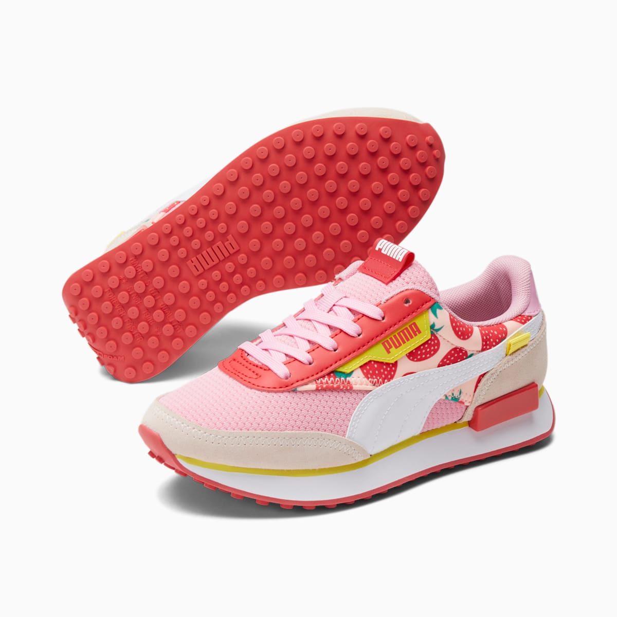 Tenis Puma Fun Racer Flamingo Niña 383133 01 Casual Rosa