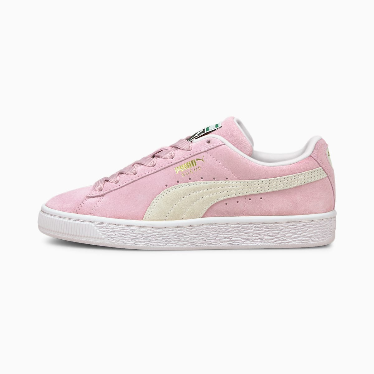 Tenis Puma Mejor Precio Suede Classic XXI JR Ni o Rosas Blancos